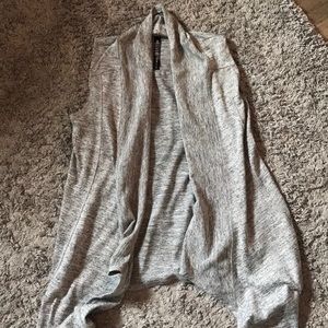 Grey sleeveless Cardigan
